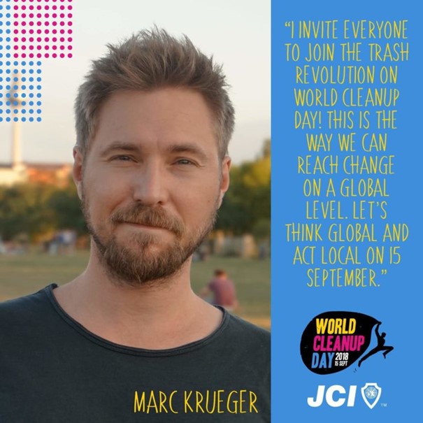 Read more about the article World Cleanup Day in Berlin: Marc Krüger ist JCI EverydayChangemaker